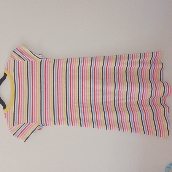 Colorful Striped Kids Dress - Picture 4 of 4